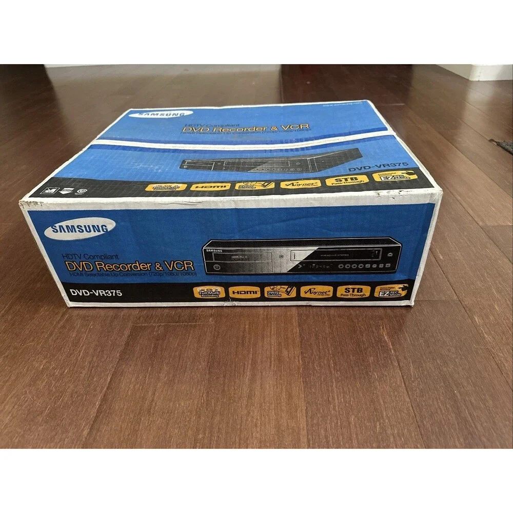 Samsung DVD-VR375 DVD Recorder VCR Combo HDMI 1080p NEW
